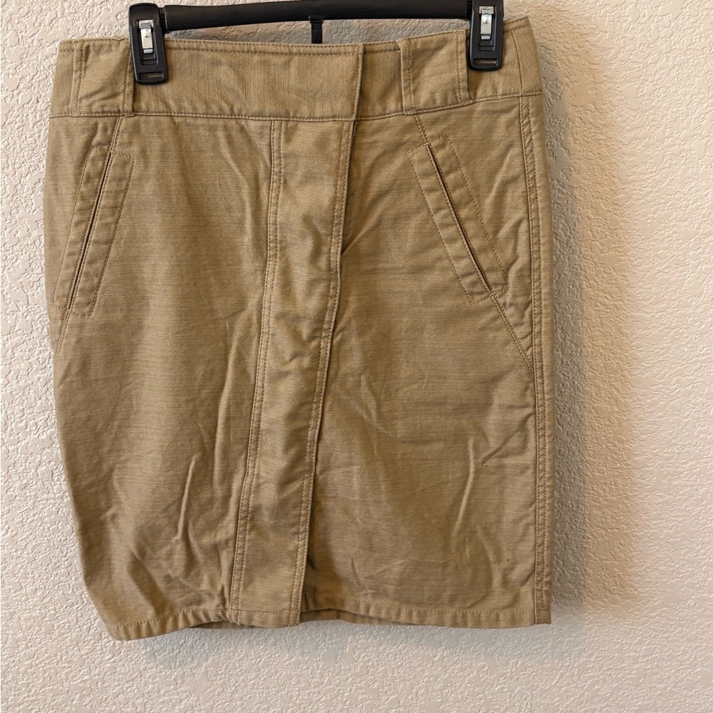 LOFT Tan Pencil Skirt